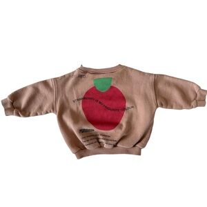 Zara Kids Sweatshirt with Red Strawberry Print